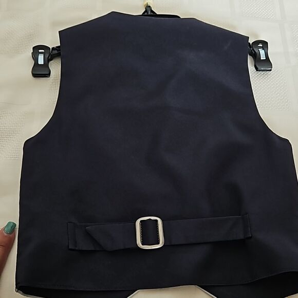 Top Kids Boy's Waist Coat Vest & Tie Blue 3X - Picture 13 of 16